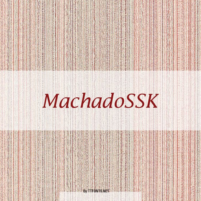 MachadoSSK example